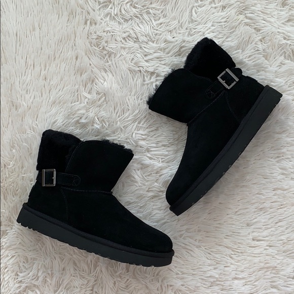 Brand new ugg karel black shearling boot US sz 8 - Picture 6 of 6